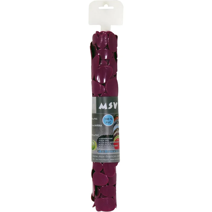 MSV Duschmatte KIESELSTEIN, mit Saugnäpfen, rutschfest, pflegeleicht, PVC, Dusch- und Wanneneinlage, PVC, attraktive Kieselstein-Optik, in vielen bunten Farben erhältlich – Bild 3