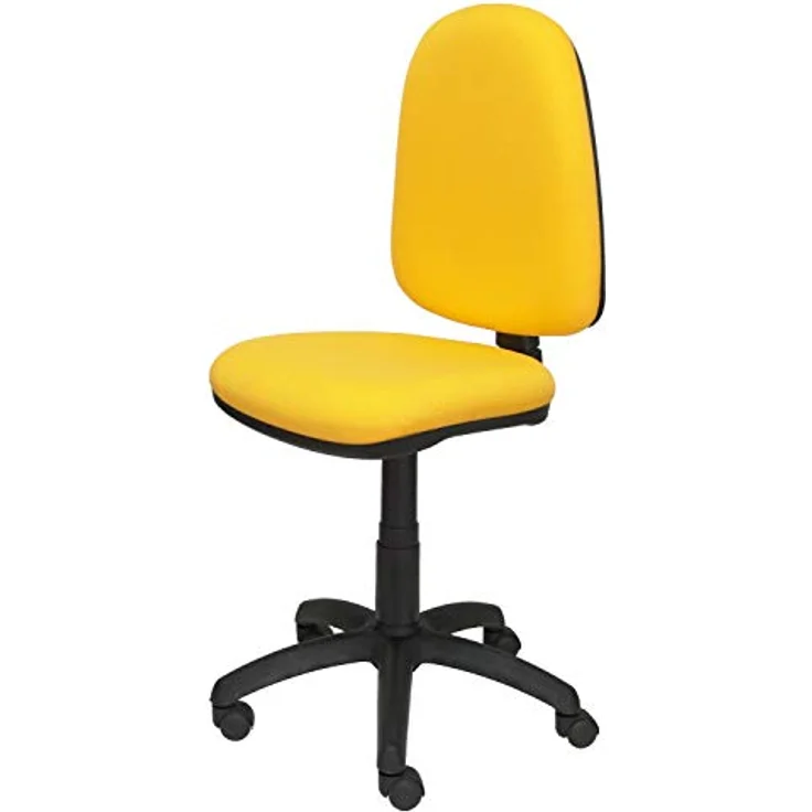 PIQUERAS Y CRESPO Modell 04CP Ergonomischer Bürostuhl mit Permanentkontaktmechanik und höhenverstellbar Sitz und Rücken gepolstert in Stoff BALI gelb – Bild 5