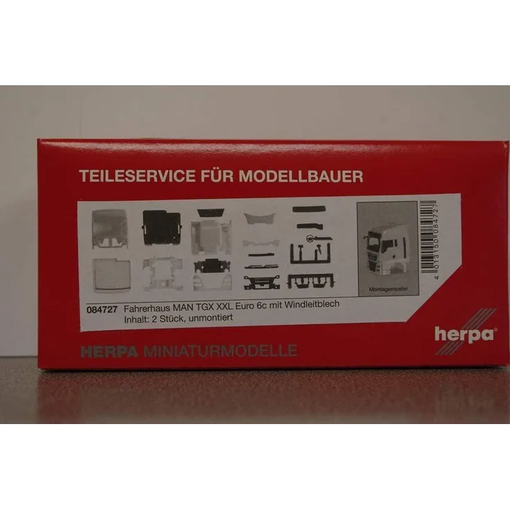 Herpa 084727 Fahrerhaus MAN TGX XXL Euro 6c mit Windleitblech