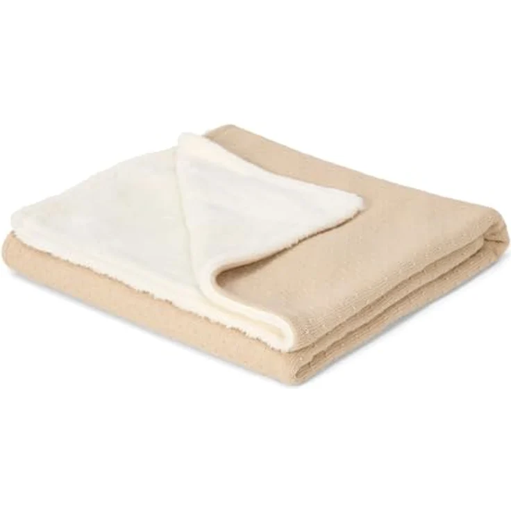 Little Dutch Strick-/Fleece-Babydecke – Pure – 70 – Bild 2