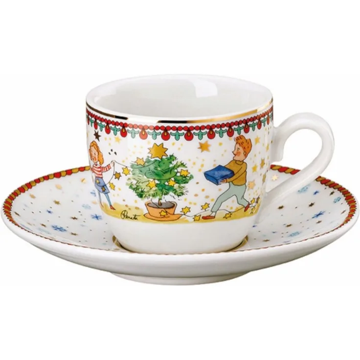 Hutschenreuther Espressotasse Sammelkollektion 2024 Weihnachtsleuchten Espressotasse 2tlg, Porzellan