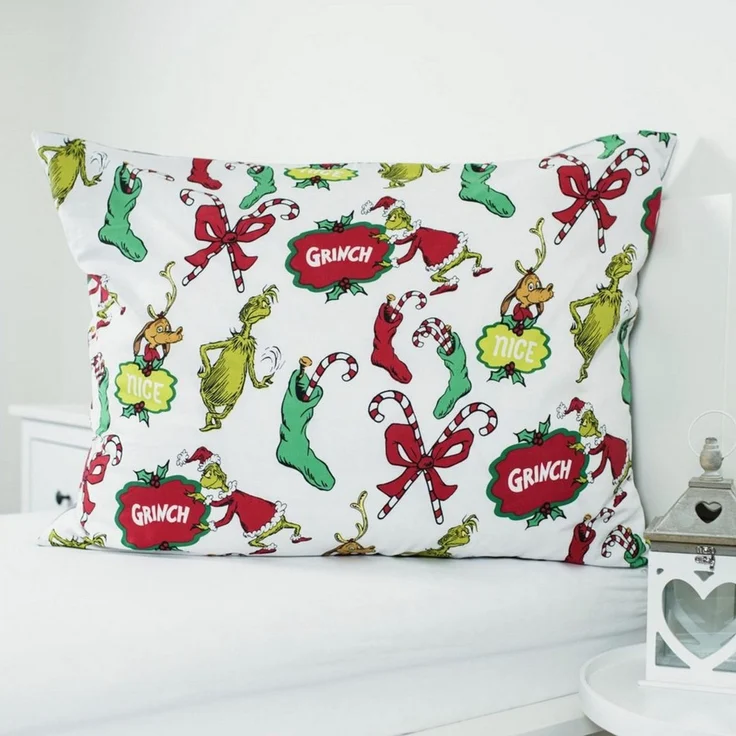 Sarcia. eu Kinderbettwäsche Grinch Doppelseitige Kinderbettwäsche Baumwolle 140x200 + 70x90 cm – Bild 4