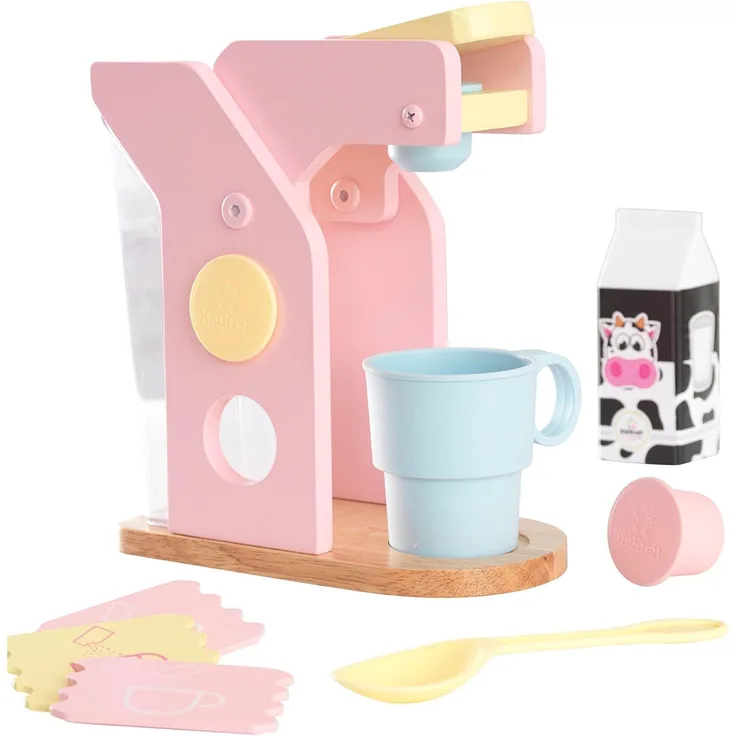 KidKraft Kaffeemaschinen-Spielset 10-tlg. Pastellfarben 63380