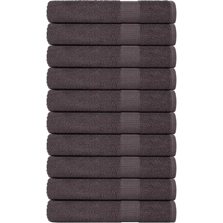 vidaXL Saunatücher FROGN 10 Stk. Anthrazit 80x200 cm 360 g/m² 136695 – Bild 1