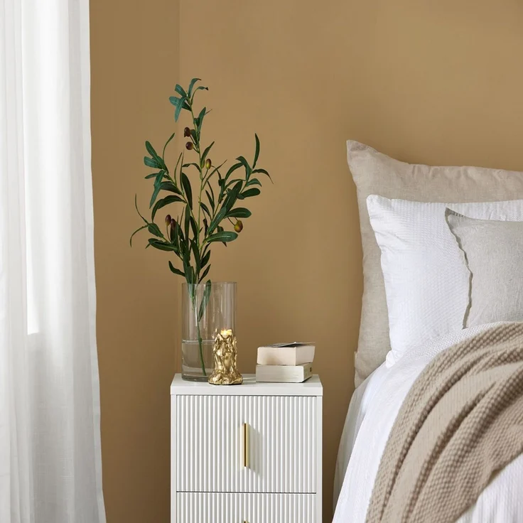 SoBuy FBT115-W Nachttisch, MDF, Melamin, Weiß, 40 x 47 x 40 cm – Bild 4