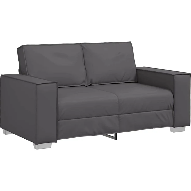 vidaXL Zweisitzer-Sofa Grau 160 cm Kunstleder 4105047 – Bild 1