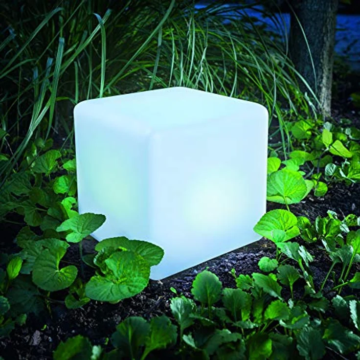 Esotec Solar Würfelleuchte Smart Cube, 18cm, multicolor, 7 Leuchtfarben, wetterfest und winterfest, LED Gartenleuchte 106100 – Bild 5