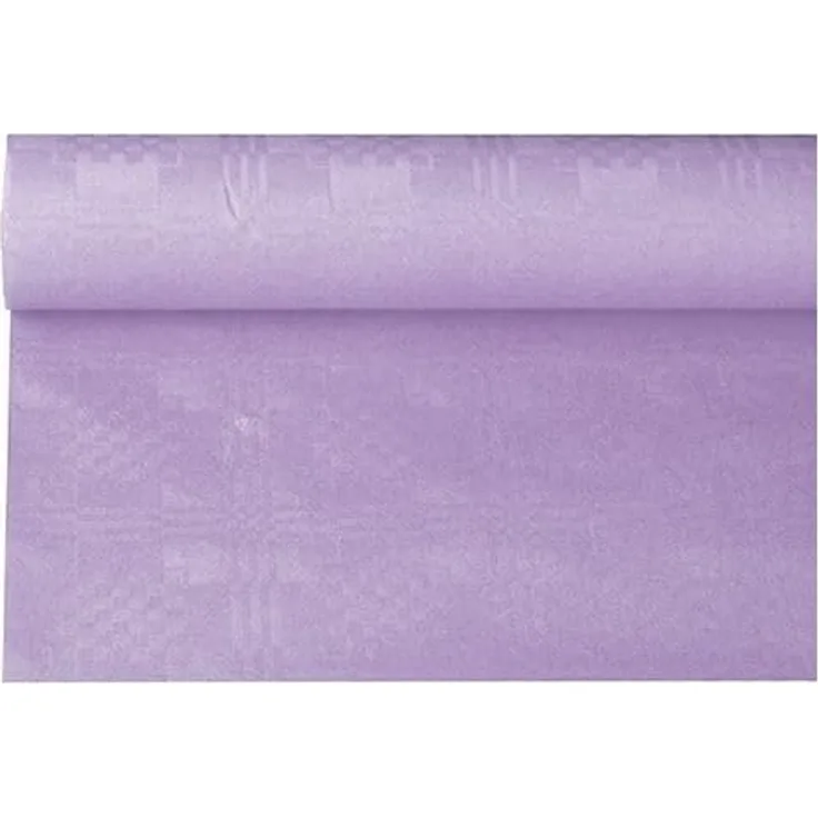 Papiertischtuch mit Damastprägung 6 m x 1,2 m lila