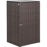 Casaria Mülltonnenbox (1 St), Mülltonnenbox mit Klappdeckel + Verschluss für 240 Liter Mülltonne