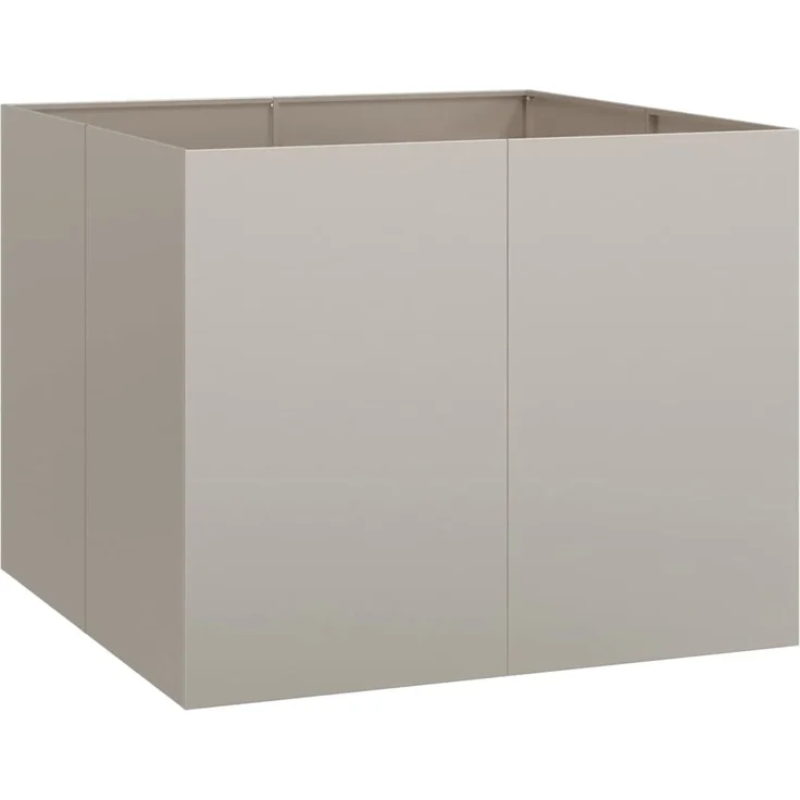 vidaXL Pflanzkübel Rostig 100x100x80 cm Wetterfester Stahl 860828 – Bild 4