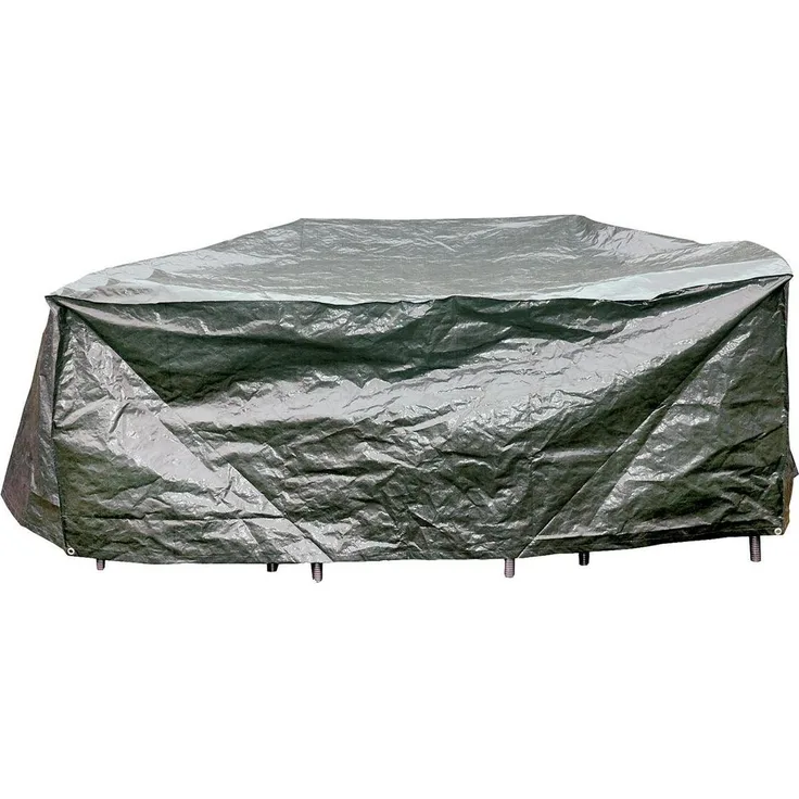 Lesli Living Schutzhülle 200x80 cm grau Sitzgruppen Polyethylen Schutzhaube Abdeckung Hülle
