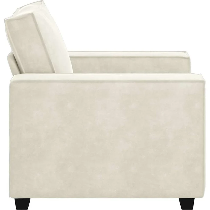 vidaXL Sessel Creme 100x78x84 cm Samt 4105008 – Bild 4