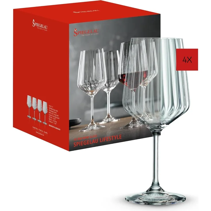 Spiegelau Lifestyle Rotweingläser 630 ml 4er Set