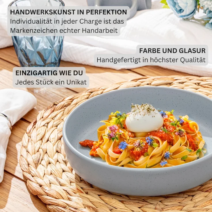 SÄNGER Steingut Pastaschalen Leeds 4 teilig – Bild 5