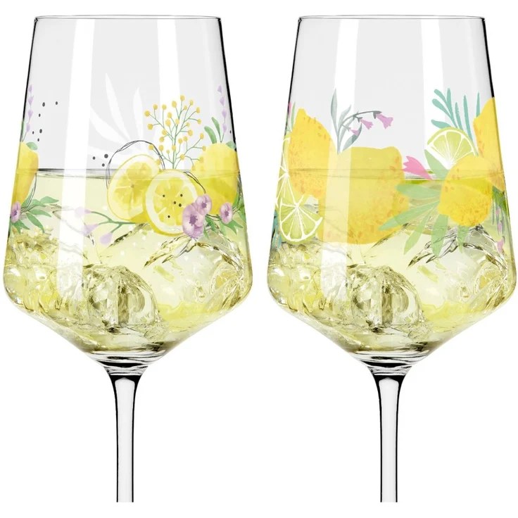 Ritzenhoff 2931020 Aperitifglas 2er Set #19, #20 SOMMERTAU Limoncello von A. Vasconcelos und C. Kordes 2024 in Geschenkbox – Bild 3
