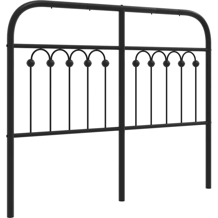 vidaXL Ersatz-Kopfteil Metall Schwarz 120 cm (Art-Nr 376631) – Bild 2