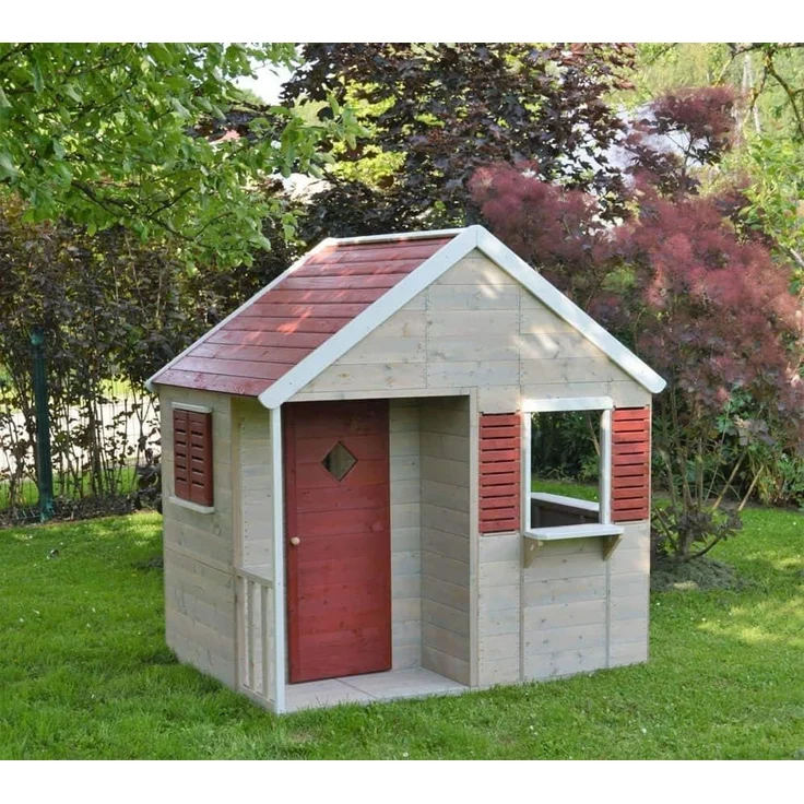 Wendi Toys Holz Spielhaus Krokodil | Natur | – Bild 4