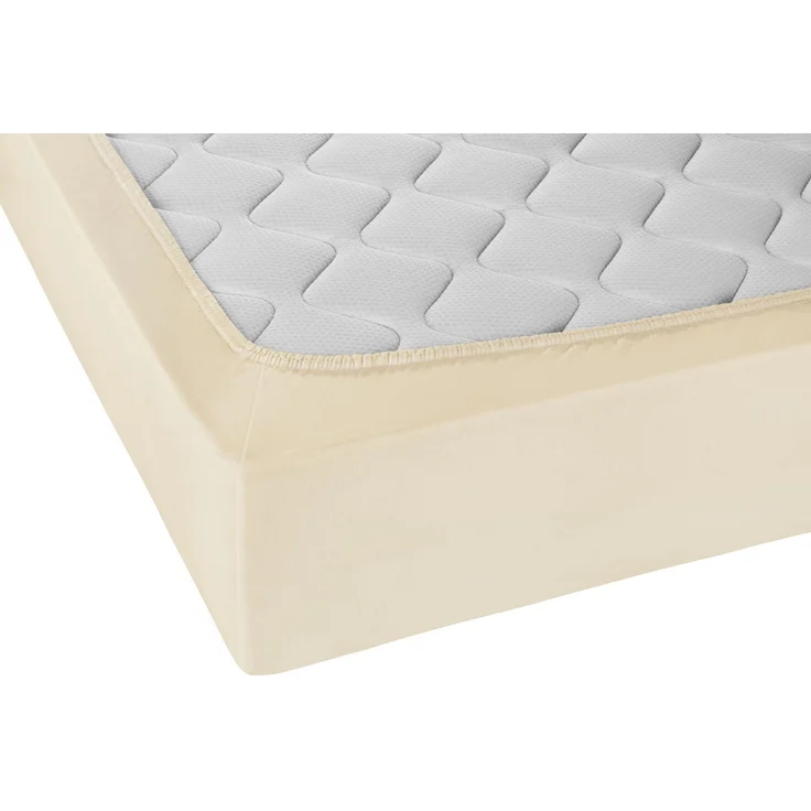 biberna Jersey-Elastic-Spannbetttuch , kitt, 1x 180x200 cm - 200x220 cm – Bild 2