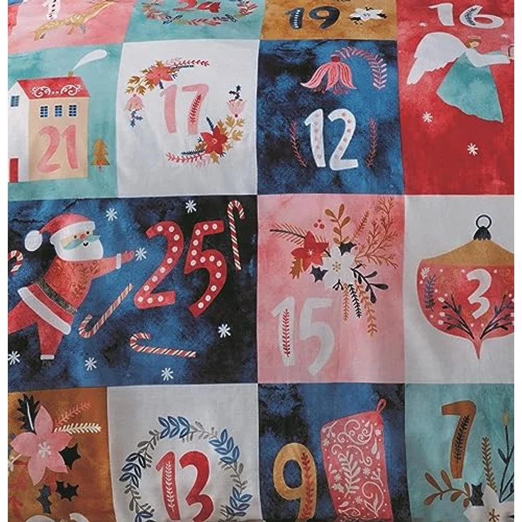 Adventskalender Bettwäsche für Doppelbettdecke 200x200 cm – Bild 4