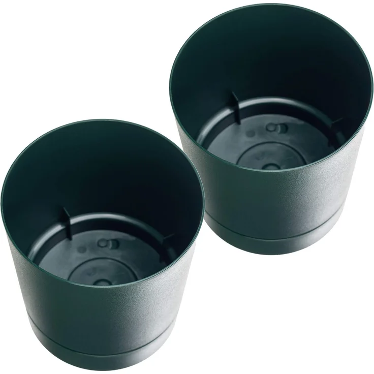 KADAX Topf mit Untersetzer AURA 200 Avocado, 2er-Pack – Bild 8