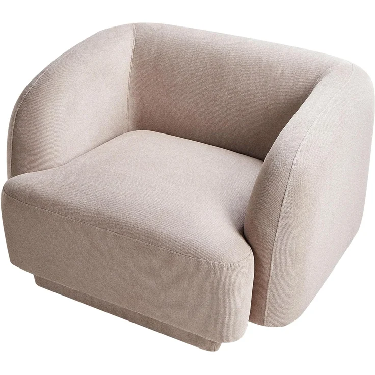 Sessel SKJANES Stoff Taupe – Bild 5