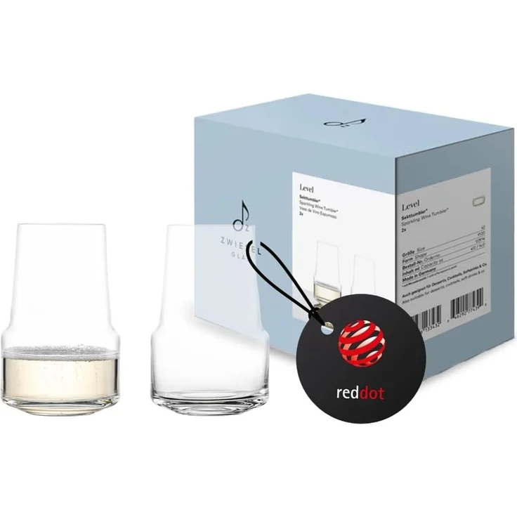 Zwiesel Glas LEVEL Sekt Tumbler 412 ml 2er Set – Bild 1