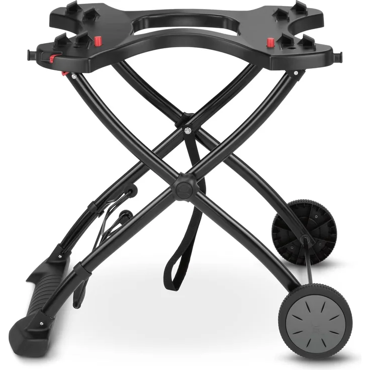 Weber Rollwagen/Für Gasgrills der Q-Serie, Klappbares Design mit Rädern, Integrierter Tragegriff, 16,5 x 75,5 x 71,5 cm (eingeklappt), 63,5 x 53,5 x 71,5 cm (ausgeklappt)
