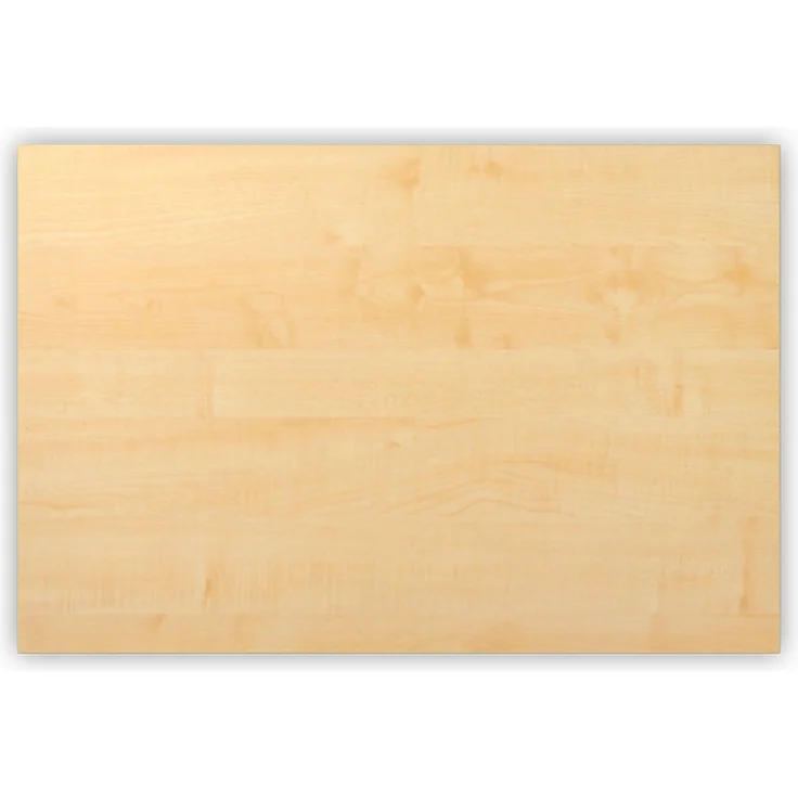 bümö Tischplatte 120x80 cm in Ahorn, Schreibtischplatte aus Holz, Holzplatte, Spanplatte kratzfest beschichtet, ABS-Kante, 120 kg Tragkraft für DIY Homeoffice Schreibtisch & mehr, PL-12-3