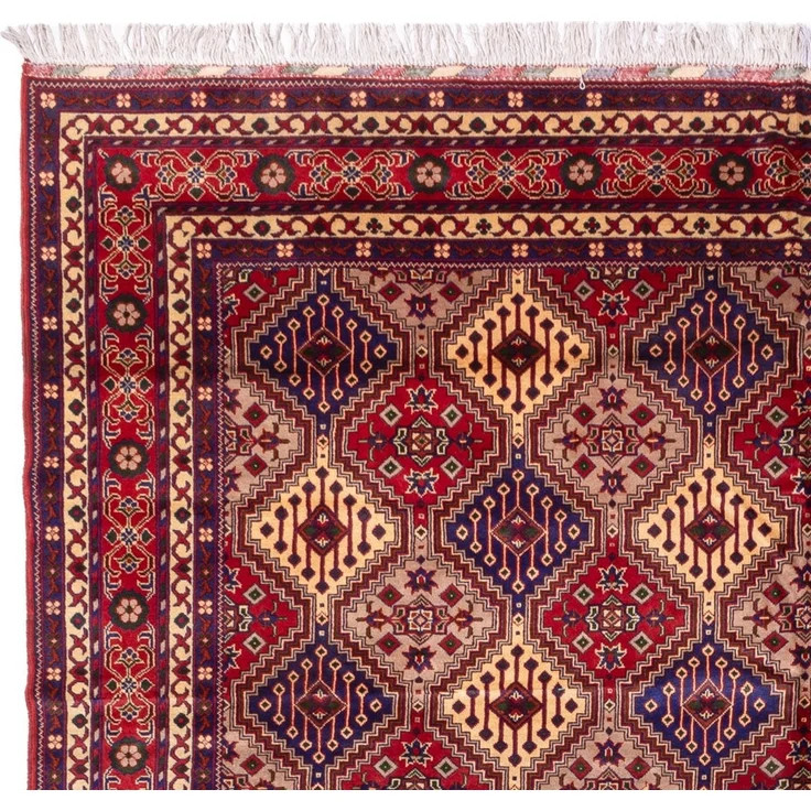 Läufer Afghan - 403 x 296 cm - dunkelbeige – Bild 3
