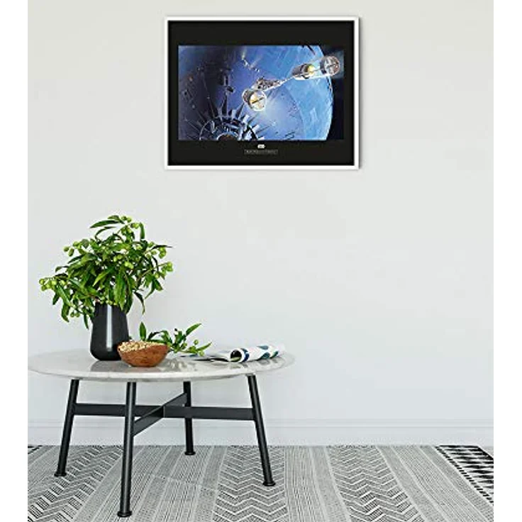 Komar Wandbild | Star Wars Classic RMQ Death Star Attack | Kunstdruck, 50 x 40 cm, ohne Rahmen, fotorealistischer Druck auf Premium-Poster Fotopapier – Bild 2