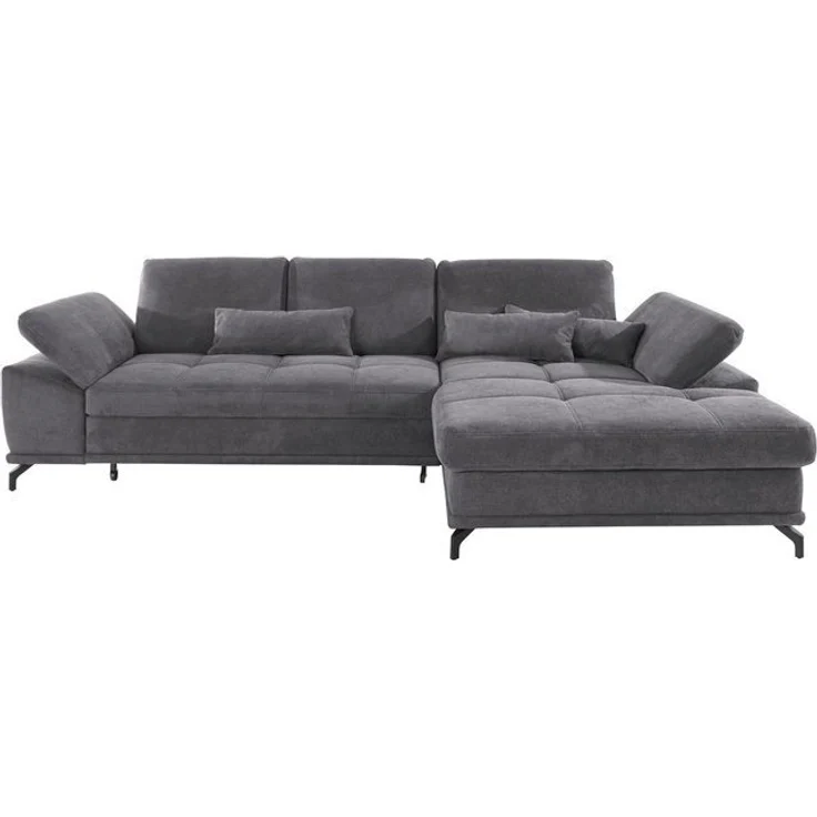 Places of Style Ecksofa Costello L-Form, mit Sitztiefenverstellung, Armteilverstellung und, 3 Nierenkissen, optional Bettfunktion und Bettkasten – Bild 4
