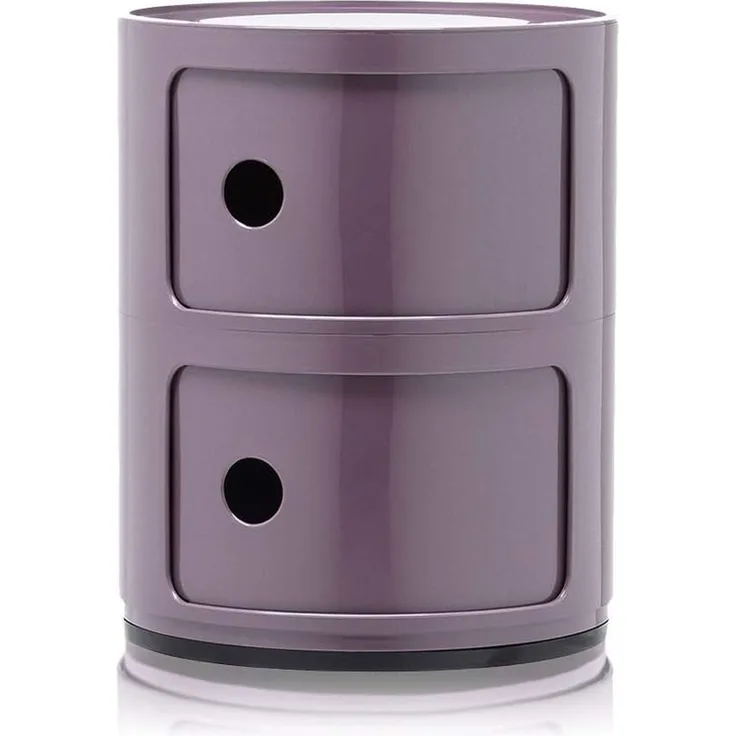 Kartell Componibili, 2 Elements, Violet, Runde Basis