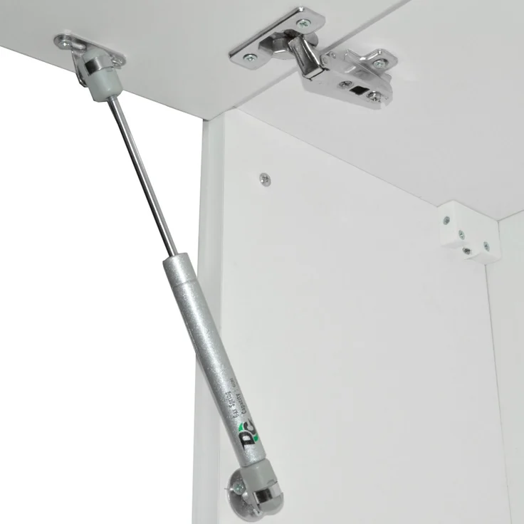 Küchenzeile Raul Weiß Hochglanz/Weiß 240 cm , AP Marmor Vicco – Bild 6