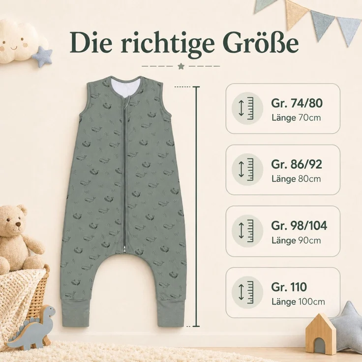 Fillikid Sommerschlafsack mit Beinen Exklusiv – Bild 5