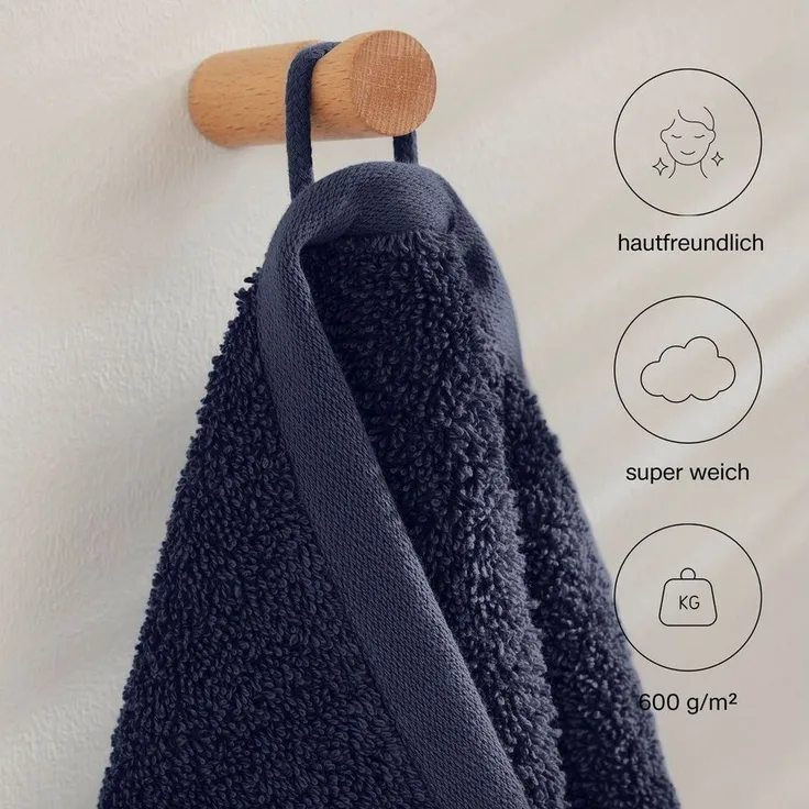 s.Oliver Handtuch Set s.Oliver, Premium Qualität, 600 gr/m², Walkfrottier (Set, 3-St), 1 Gästetuch 30x50 cm, 1 Handtuch 50x100 cm, 1 Duschtuch 70x140 cm