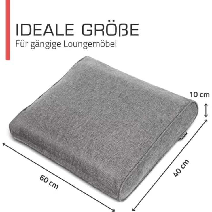 bomoe Outdoor Loungekissen Rückenkissen waschbar mit UV-Schutz, atmungsaktiv, wasserabweisend, verschiedene Farben verfügbar – Bild 4