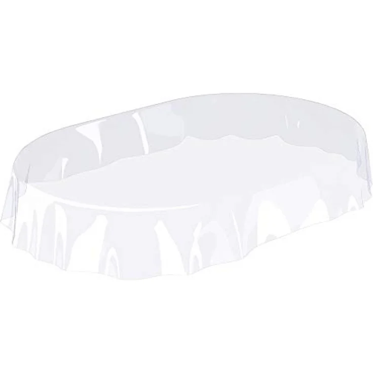 ANRO Tischdecke KLARA abwaschbar Tischfolie transparent Gartentischdecke 0,2mm (Einzelstück 1-tlg), wasserabweisend Durchsichtig Transparent Breite 140cm – Bild 6