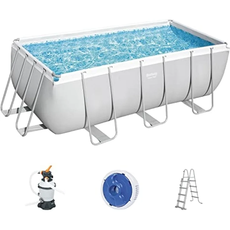 Bestway 'Power Steel Frame 412 x 201 x 122 cm' Pool-Set mit Sandfilteranlage – Bild 1
