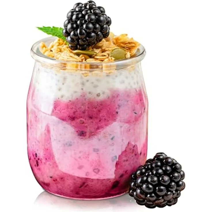 KONZEPT Dessertschale Dessertgläser 140ml, Joghurtgläser ohne Deckel, (6-tlg), ideal für Panna Cotta, Tiramisu, Pudding, Joghurt