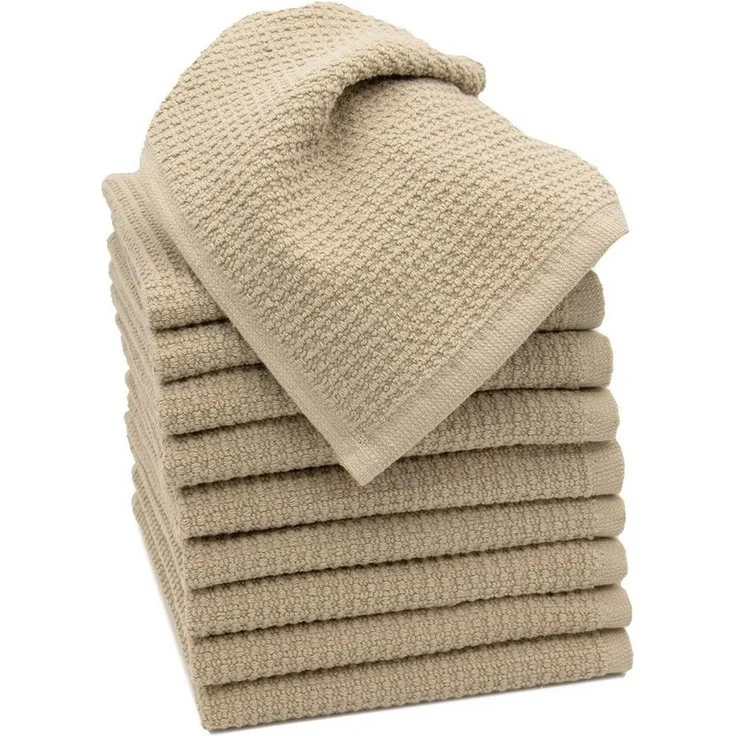 ZOLLNER Seiftuch, (10-St), 30 x 30 cm, 100% Baumwolle, vom Hotelwäschespezialisten, Waffelpique – Bild 1