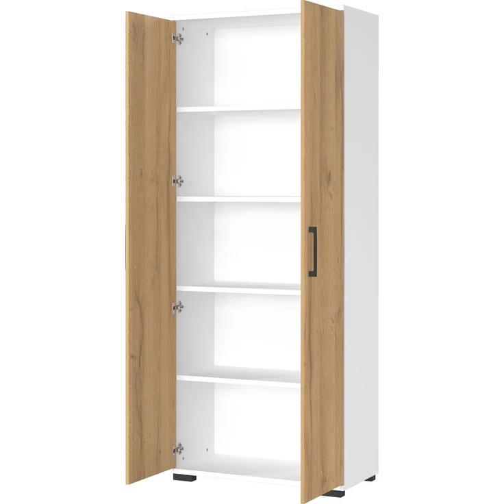 Germania GW-PROFI 3.0 Aktenschrank 4250, Weiß/Grandson-Eiche-Nb, 80 x 200 x 40 cm (BxHxT) – Bild 3