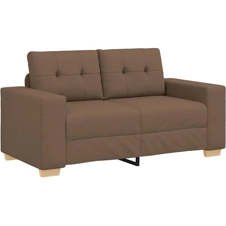 vidaXL Loveseat-Sofa Braun 120 cm Stoff 4105072 – Bild 1