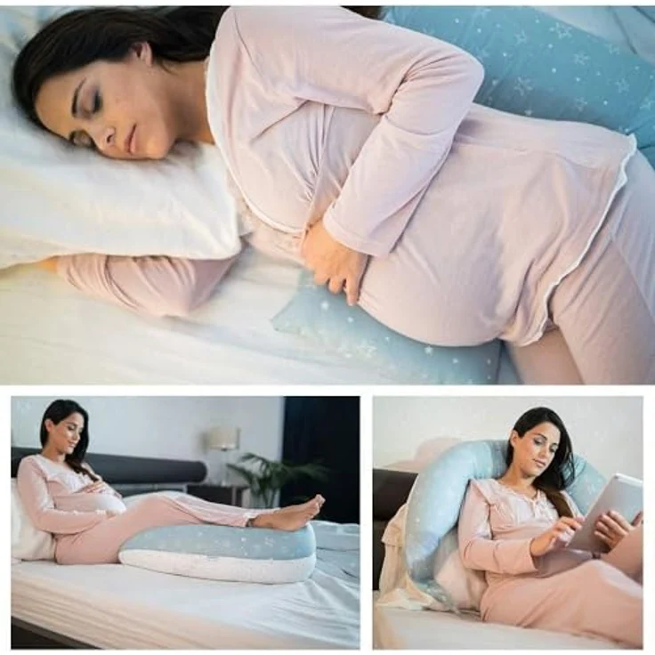 Nuvita 7100 DreamWizard Stillkissen Seitenschläferkissen und Schwangerschaftskissen-Multifunktion 12 in 1 mit verstellbarem Lendenwirbelstütze-Stillkissen&Baby Kissen-Made in Italy – Bild 5