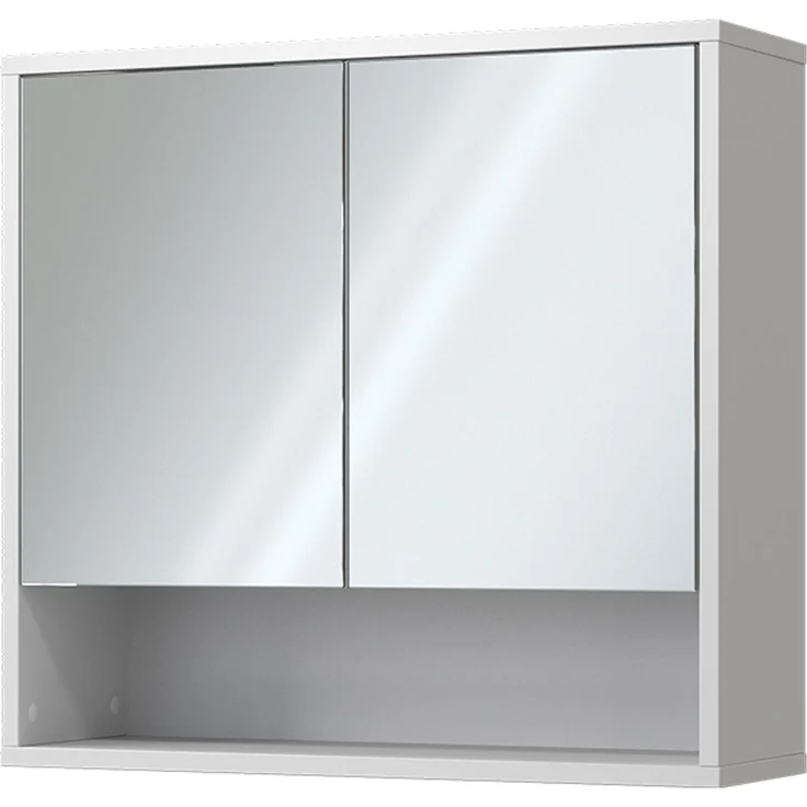 Badspiegelschrank Eliza Weiß 70 x 65 cm mit 2 Türen Vicco – Bild 1