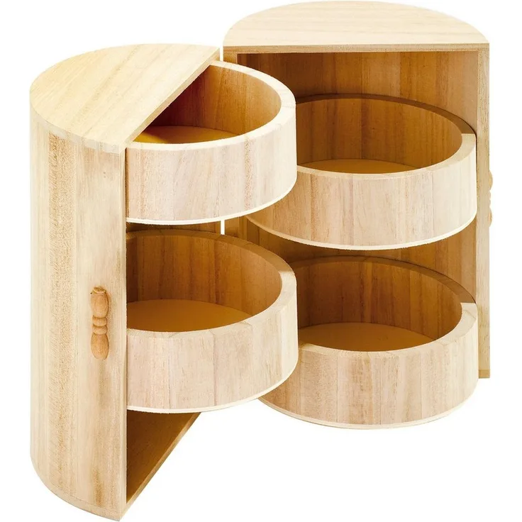 VBS Dekoobjekt Holz-Schränkchen, rund