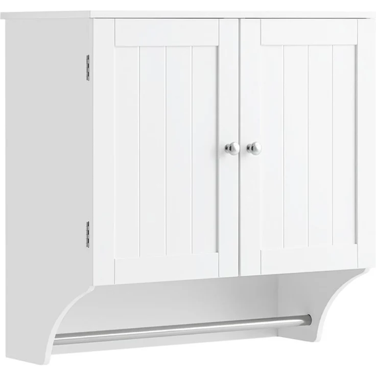 SoBuy BZR84-W Hängeschrank, MDF, Lackiert, Weiß, 60 x 60 x 30 cm – Bild 1