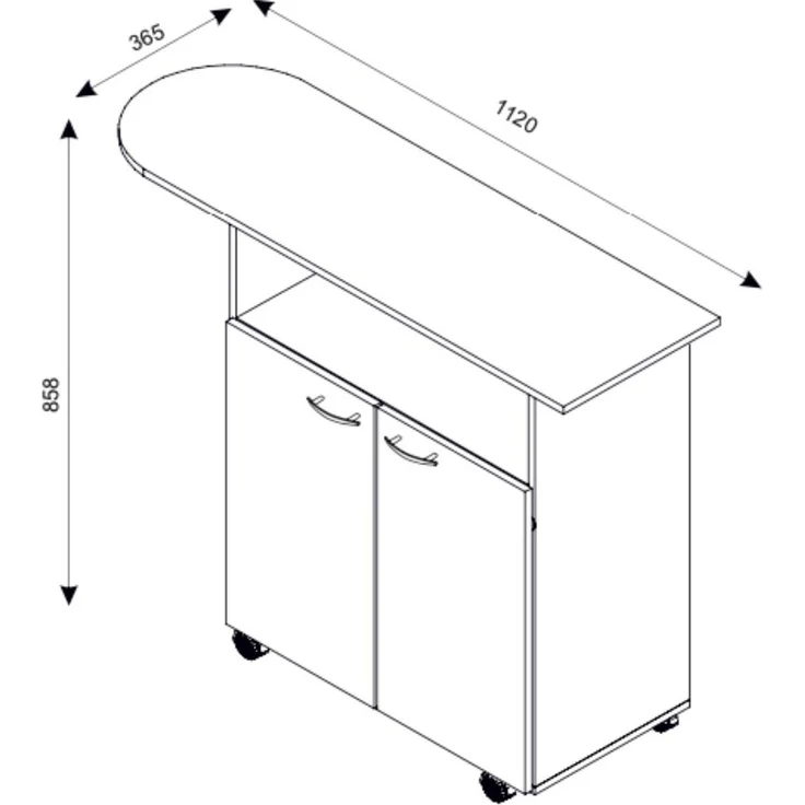 VCM Kommode & Sideboard Bigilo 919875 Weiß H. 86 x B. 112 x T. 37 cm – Bild 3