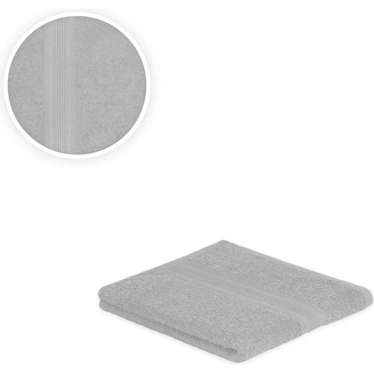 Handtuch 50 x 100 cm 500g/m² Silber – Bild 2