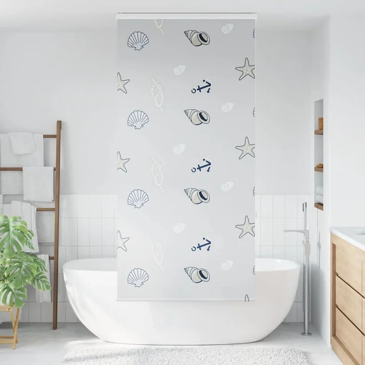 vidaXL Duschrollo mit Kassette 100x240 cm Stoffbreite 96 cm 4015012 – Bild 2