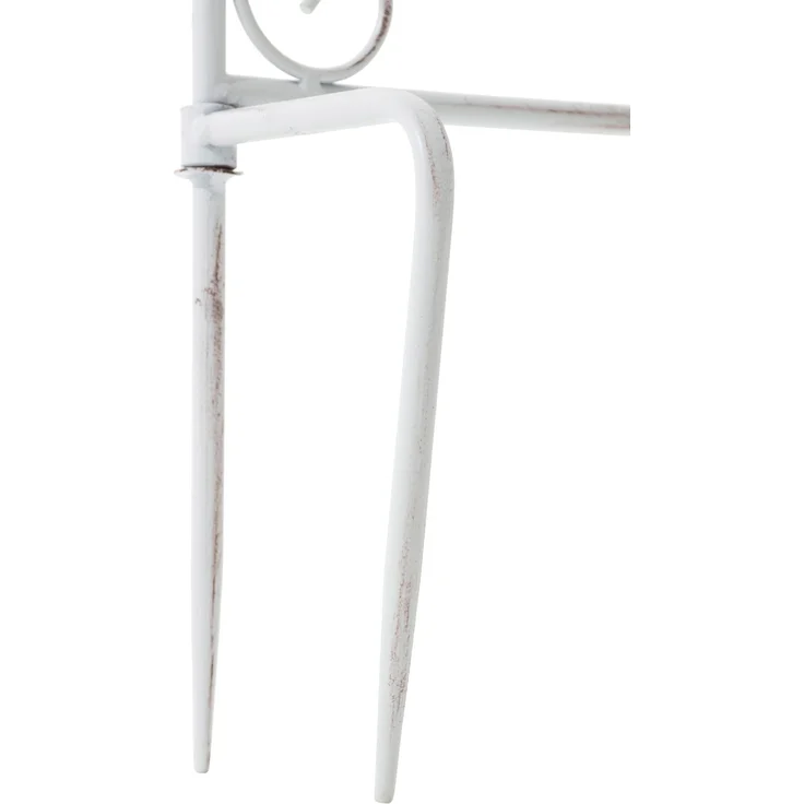 Rankgitter FALK 2er Set - 35x1x122cm, Metall, Antik-Weiß | Rankhilfe Kletterpflanzen Gartendekoration – Bild 7